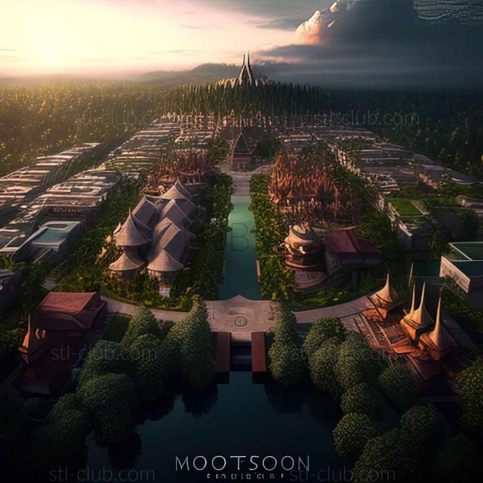 Mojokerto City in Indonesia